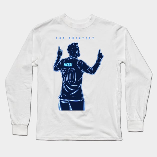 Lionel Messi Long Sleeve T-Shirt by Yopi